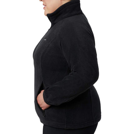 Columbia Women's Benton Springs Full Zip Full Zip Fleece Jacket, BLACK, Size XL