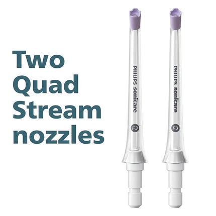 Philips Sonicare Power Flosser Quad Stream Tips, 2pk, White HX3062/00