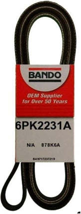 Courroie serpentine de qualité OEM Bando USA 6PK2231A