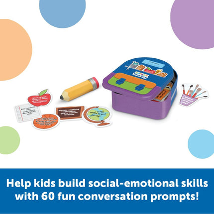 Learning Resources Unpack Your Day Conversation Kit - Social Emotional Learning Games for Kids Ages 5+, Conversation Starters for Kids,Educational Toys ,Birthday Gifts for Boys and Girls