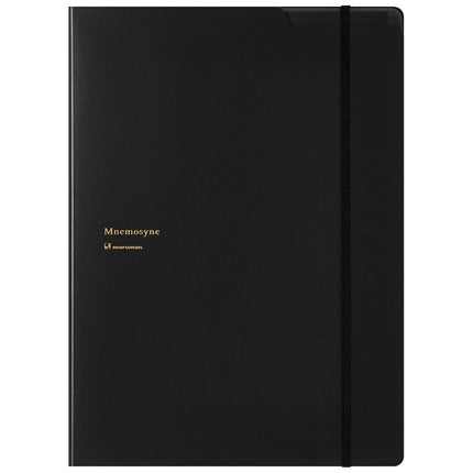 MNEMOSYNE HN187FA A4 Notebook with Folder,Black