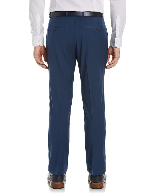 Perry Ellis Men's Portfolio Slim Fit Stretch Active Waistband Dress Pant, Insignia Blue, 36W x 34L