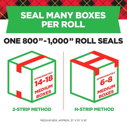 Scotch Tough Grip Moving Packaging Tape with Dispenser, 6 ct. 1.88 in x 22.2 y (150-6)