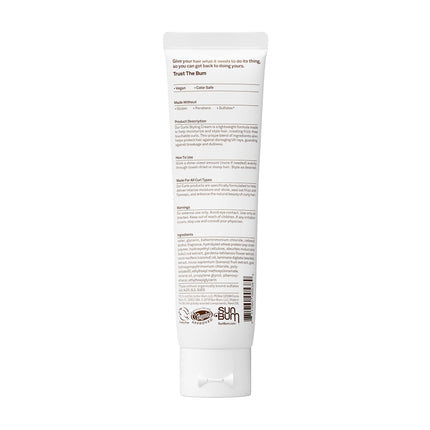 Crema Estilizadora para Rizos y Ondas Sun Bum - Crema Hidratante para Definir Rizos para Cabello Ondulado o Muy Rizado - Fijación Ligera y Suave al Tacto - 5 Onzas Líquidas