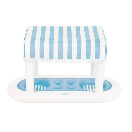 FUNBOY Giant Floating Light Blue Cabana Stripe Dri
