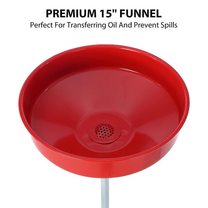 Vidangeur et extracteur d'huile par aspiration de 30 litres, vidangeur pneumatique, vidangeur à air pour changement d'huile, conteneur de vidange d'huile portable, réservoir de vidange d'huile avec entonnoir réglable