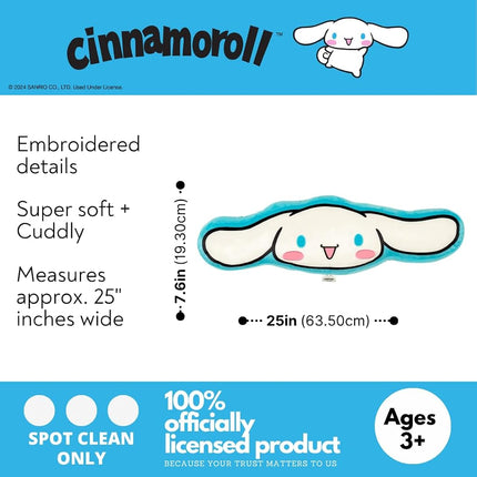 Franco Hello Kitty & Friends Oreiller décoratif en peluche ultra douce, standard, Cinnamoroll