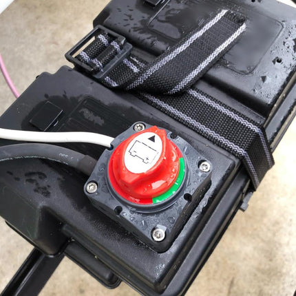Ampper High Current Battery Switch, 12-48 V Battery Master Cut Disconnect Switch Isolator for Marine Boat, Ship, Yacht, RV, Truck (On/Off, High Current)