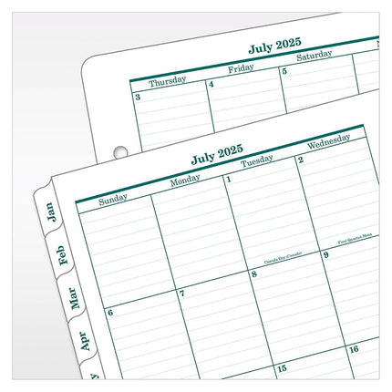 FranklinCovey - Original Two Page Per Day Ring-Bound Planner (Classic, Jul 2025 - Jun 2026)