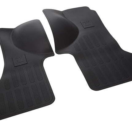 GM Accessories 84281891 Front All-Weather Floor Mats in Black with GM Logo