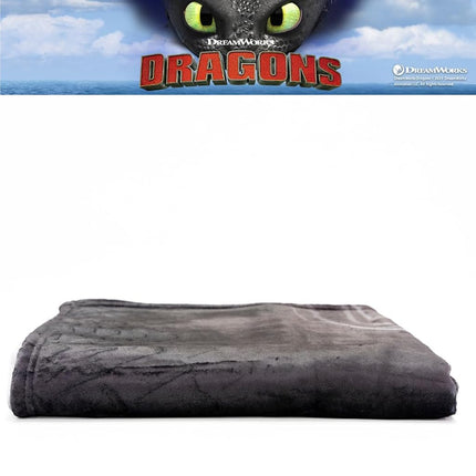 Franco How to Train Your Dragon Toothless Kids Bedding Super Soft Plush Cozy Throw, 46 in x 60 in, (Officially Licensed Product)