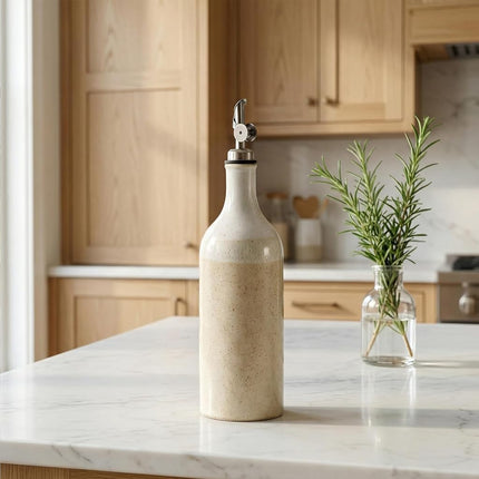 Dneuoir Olive Oil Dispenser Bottle for Kitchen, 23 Oz Ceramic Oil Dispenser