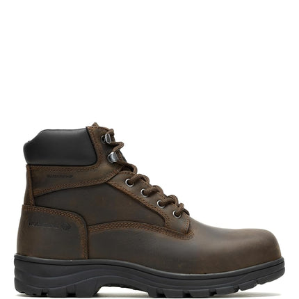 Wolverine Men's Carlsbad Steel Toe 6 Inch Construction Boots, dark brown, 9 UK