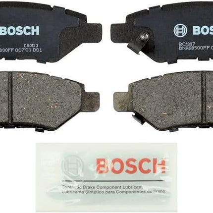 BOSCH BC1337 QuietCast Premium Ceramic Disc Brake Pad Set - Compatible with Select Cadillac CTS, SRX; Chevrolet Camaro; Saab 9-4X; REAR