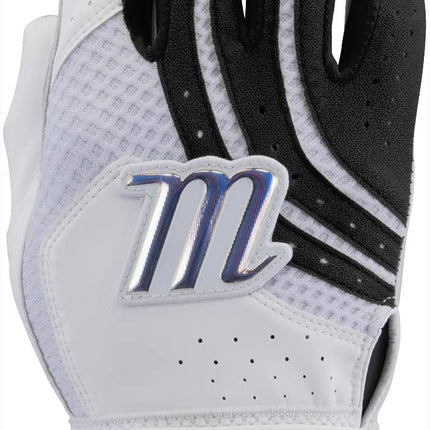 Marucci Medallion Fastpitch Batting Gloves, Black,