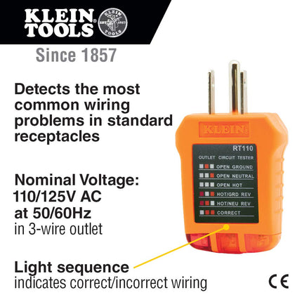 Klein Tools 69149P Kit de prueba eléctrica con multímetro digital, probador de voltaje sin contacto y probador de tomas de corriente, cables y baterías, verde, rojo