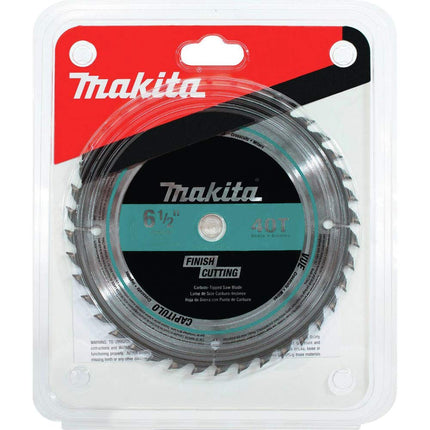 Makita T-01410 40T Fine Crosscutting Carbide-Tipped Saw Blade, 6-1/2"
