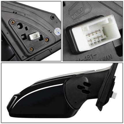 DNA Motoring OEM-MR-HY1321257 Heated Powered Right Passenger Side Door View Mirror W/ Blind Spot Detection & Turn Signal Compatible with 2018-2022 Kona