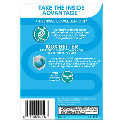 SCHIFF Digestive Advantage Intensive Bowel Support, 96 Capsules (Pack Of 2)