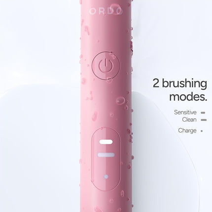 Ordo Sonic Lite | Sonic Toothbrush with 35,000 Pulses/Min | Electric Toothbrush for Adults | Dual Modes | 5+ Weeks Battery | Smart Timer | Waterproof | USB-C Petal