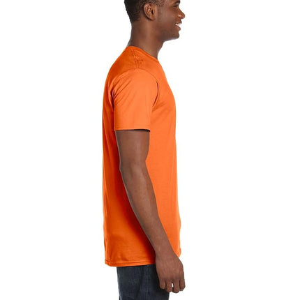 Camiseta de algodón Nano Premium para hombre Hanes (paquete de 2), naranja, mediana