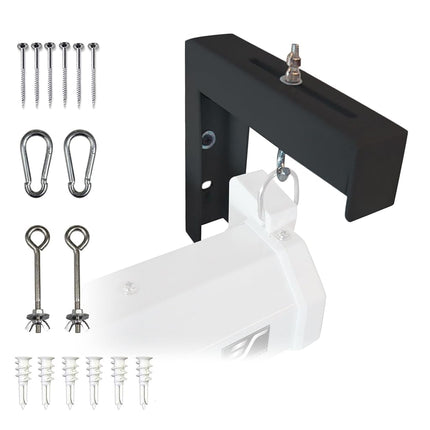 Elite Screens ZVMAXLB6-B Manual/Spectrum/VMAX2 6-inch Wall and Ceiling Hanging L-Brackets, Black