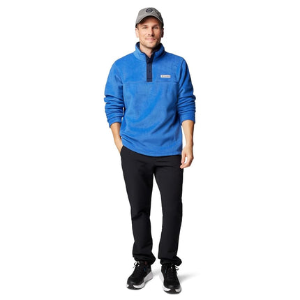 Columbia Men's Steens Mountain Half Snap 2, Fleece Pull Over, Mountain Blue/Collegiate Navy, XL