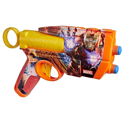 Nerf Marvel Iron Man Dart Blaster | 4 Nerf N1 Foam Darts | Iron Man-Inspired Blaster Skin Designs | Kids Gifts |Outdoor Toys & Games for Ages 8+ (Amazon Exclusive)