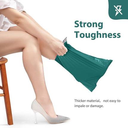 Fuxury Poly Mailers 14.5x19 50 Pcs, Waterproof Shipping Bags for Clothing