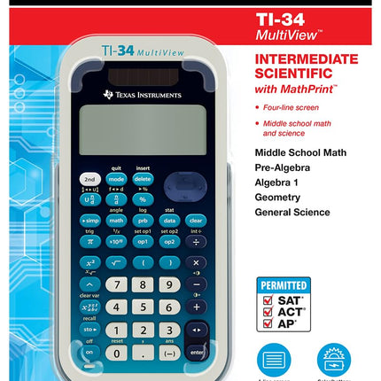 Calculadora científica MultiView TI-34 de Texas Instruments