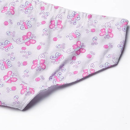Hanes Toddler Girls Pure Comfort Briefs 10-Pack, 4/5, Assorted