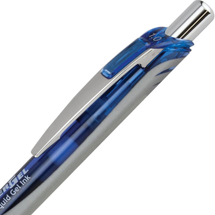 Pentel Energel Rtx Retractable Liquid Gel Pen, Bold Line, Metal Tip, Assorted Ink Pack of 5 (BL80BP5M)