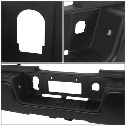 Parachoques trasero DNA MOTORING compatible con Silverado/Sierra 2500HD 3500HD 15-19, con ruedas traseras dobles y barra de remolque, negro, STEPBUM-10065