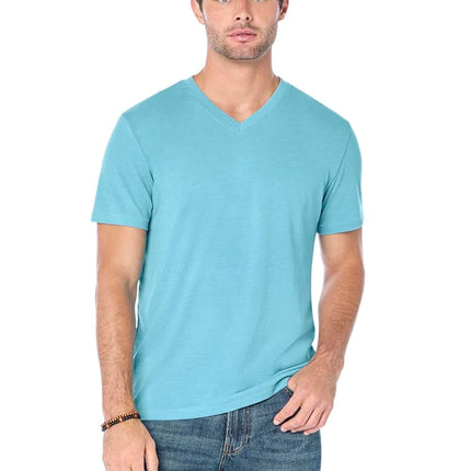 Lucky Brand Men's Venice Burnout V-neck Tee T Shirt, Delphinium Blue, L UK