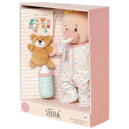 Manhattan Toy Wee Baby Stella Sleepy Time Scents Soft Doll Set, 12", Pink