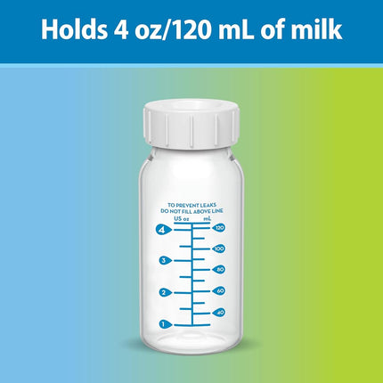Dr. Brown’s Breastmilk Collection Bottles, 4 oz/120 ml, 4-Pack