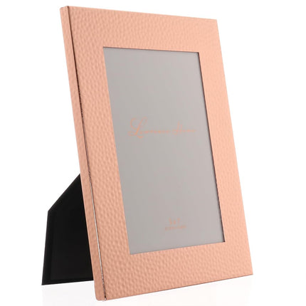 Lawrence Frames Hammered Polished Metal Picture Frame, 5x7, Copper