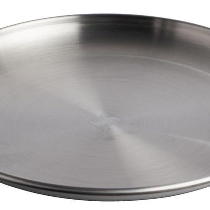 Stanley Wildfare Pro Stainless Steel Plate | 8 Inch Stackable Plate | Foldable Outdoor Tableware | Camping Essentials for Your Camping Kitchen | BPA Free | Pebble & Stone