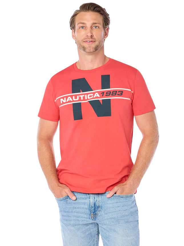Nautica Men's Short Sleeve 100% Cotton Nautical Se