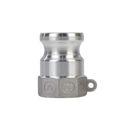 Quafwia Aluminum Cam Lock Fittings (Part A) Cam Groove Hose Fitting Camlock Fittings Male Adapter NPT Thread (1")