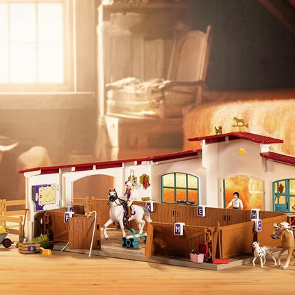 Schleich Horse Club – Riding Arena Peppertree Playset, Interactive Equestrian Toy for Kids Ages 3+
