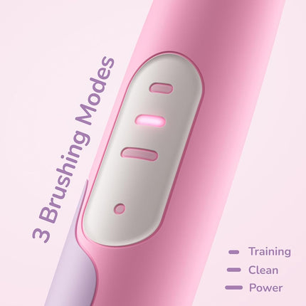 Ordo Squishmallows Electric Toothbrush, Sonic, Rechargeable, 3 Modes, Over 5 Weeks Battery, Extra Head, Pink, Kids 4+