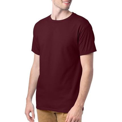 Hanes Men's ComfortSoft T-Shirt (Pack of 4),Maroon,Large