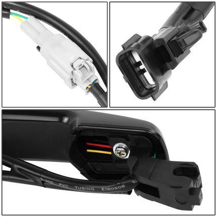 DNA MOTORING Front Left Outer Door Handle Compatible with 07-12 Nissan Altima Sedan / 07-13 Altima Coupe, Black, OEM-DHO-01342