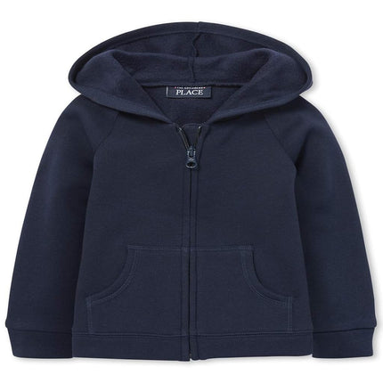 The Children's Place - Sweat à capuche zippé en molleton pour bébés et tout-petits filles, motif Tidal Single, taille 5T