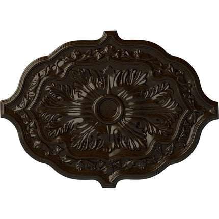Ekena Millwork CM36X26PEBZS Pesaro Ceiling Medallion, Bronze