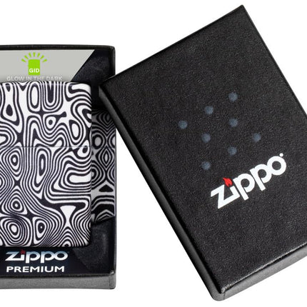 Zippo Glowing Swirls Design 540 Color Glow in The Dark Pocket Lighter