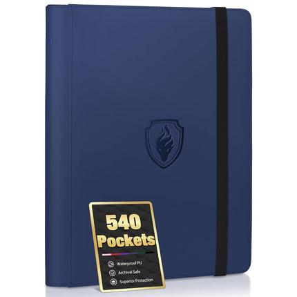 Premium 9 Pocket Card Binder for 540 Cards, Fabmak