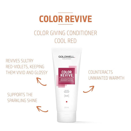 Goldwell Dualsenses Color Revive Colour Giving Conditioner 200 ml, Cool Red