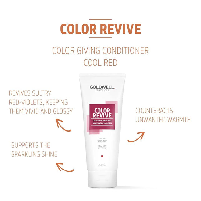 Goldwell Dualsenses Color Revive Colour Giving Conditioner 200 ml, Cool Red